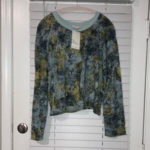 Alternative Blue and Yellow Long Sleeve Top